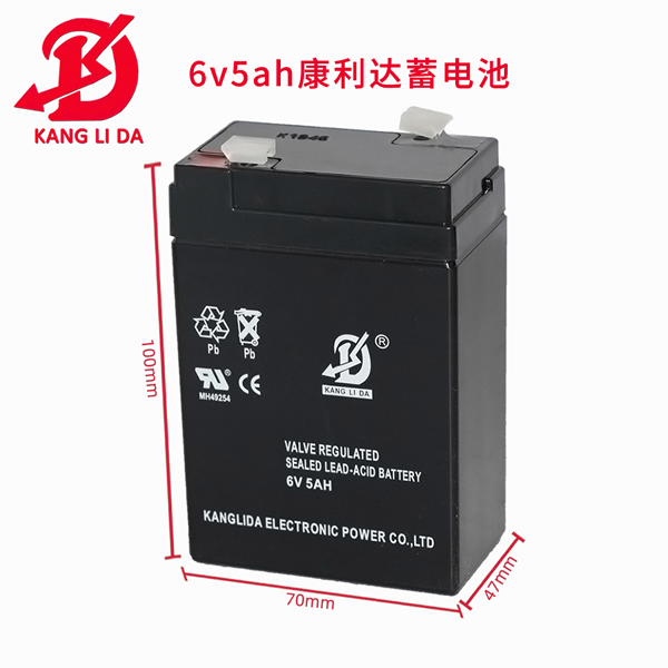 康利達6V5AH免維護鉛酸蓄電池 電子秤電瓶